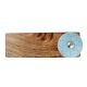 2 Pieces Blue Wheel Flower Ceramic Wooden Door Stopper